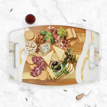 Mesa Well (formerly Look Edgy) Decorative Serving Board with Dual Handles