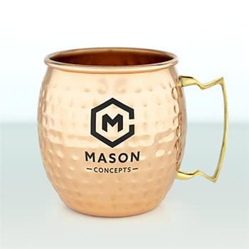 Moscow Mule Mug - Hammered Solid Copper